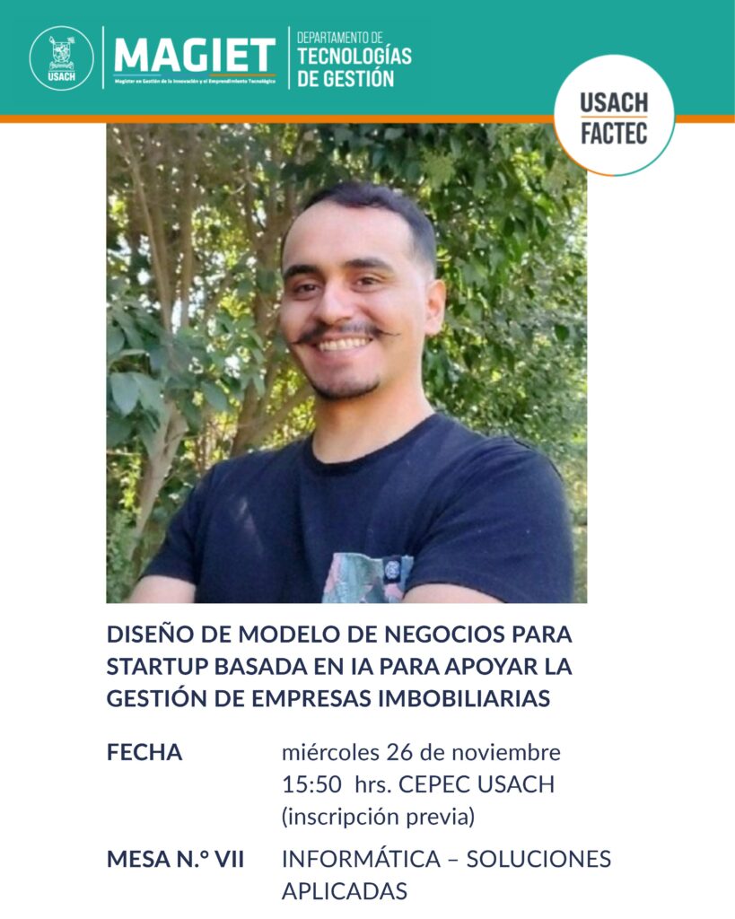 Graduado Gonzalo Castro presentará su ponencia en el 7° Congreso de Estudiantes, Investigadoras e Investigadores de Postgrado USACH