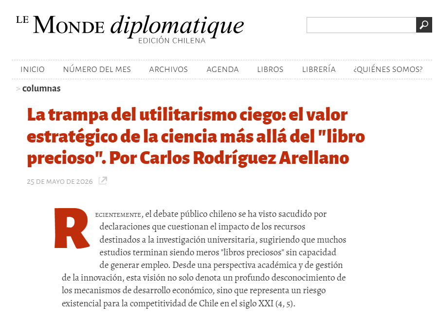Docente del MAGIET Sr. Carlos Rodríguez publica columna en importante medio digital