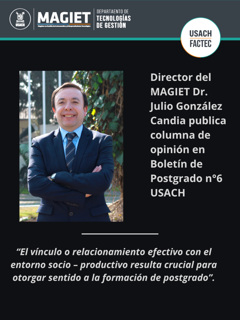 Programas de Magíster Profesional y Vinculación con el entorno socio – productivo: una exploración a las principales ventajas y barreras